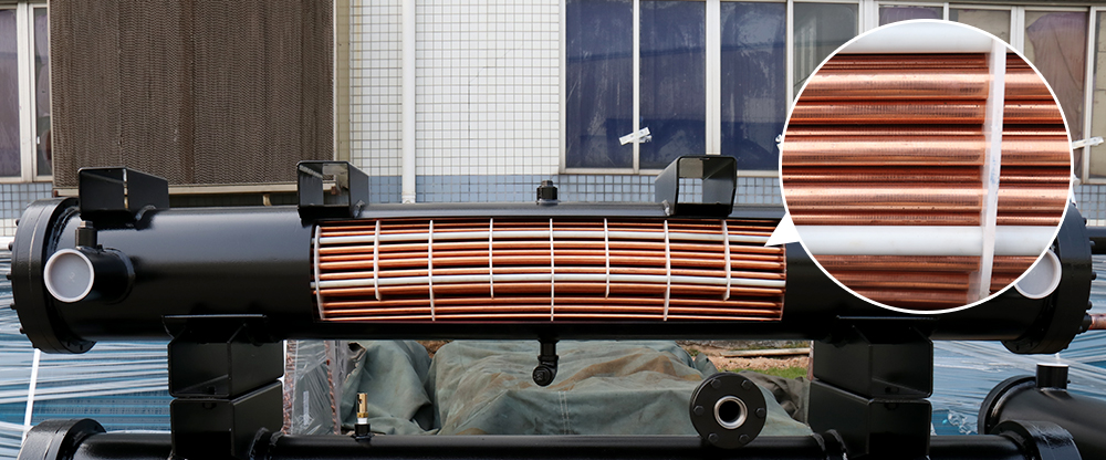 Shell and tube condenser